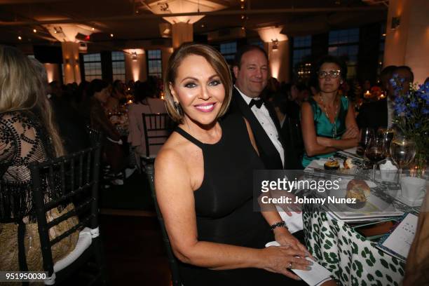 Maria Elena Salinas attends the 2018 Glasswing International Gala at Tribeca Rooftop on April 26, 2018 in New York City.