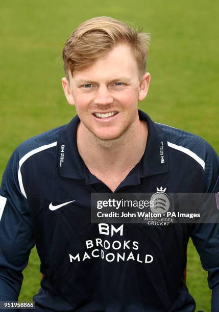 Middlesex's Sam Robson during the media day at Lord's Cricket Ground, London.