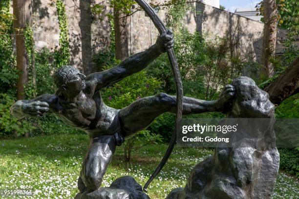 Maurice Denis museum, Saint Germain en Laye, France. Antoine Bourdelle, Herakles archer bronze.