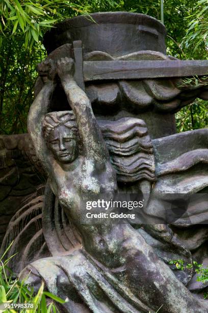 Maurice Denis museum, Saint Germain en Laye, France. Antoine Bourdelle statue.
