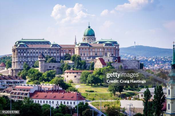 budapest city view skyline hungary - beautiful blue danube stock pictures, royalty-free photos & images