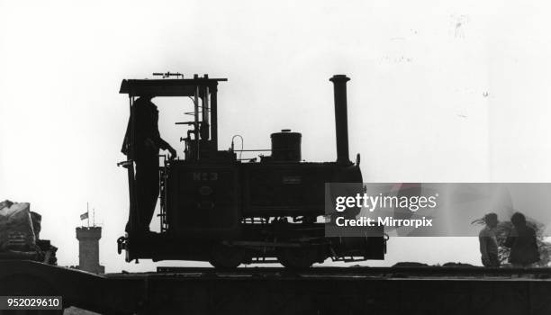 Small steam locomotive at the Donington Steam Pageant, 15th September 1983.