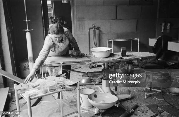 Bomb damage, London Chest Hospital, Bethnal Green in London, 2st March 1941.