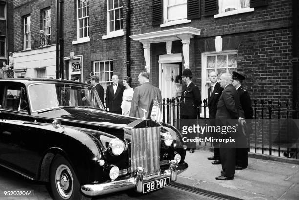 Second day of the private visit to London of American President John F. Kennedy and the First Lady Jacqueline Kennedy for the christening ceremony of...