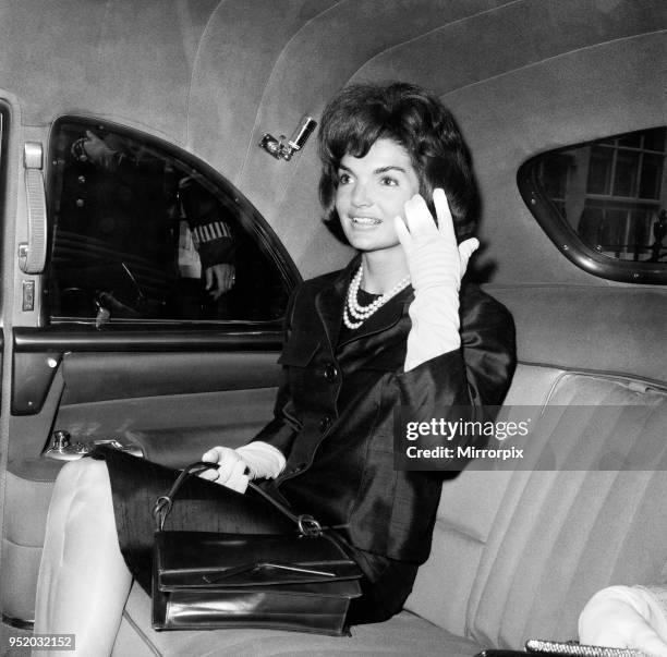 Private visit to London of American President John F. Kennedy and the First Lady Jacqueline Kennedy for the christening ceremony of their niece Anna...