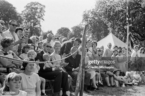 Prince Edward, Duke of Kent and Katharine, Duchess of Kent at Iver Fair, Buckinghamshire, with their children George and Helen Windsor, 20th...