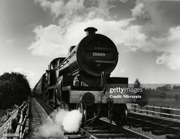 Fowler Class Somerset & Dorset Joint Railway 7F locomotive at the Midland Railway Centre Ripley 15th September 1984.