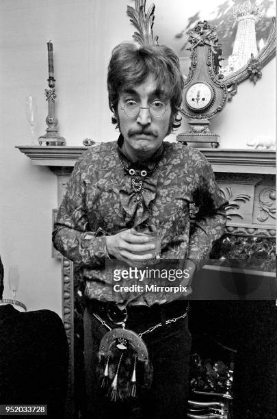 Press launch of 'Sgt. Pepper's Lonely Hearts Club Band' the eighth studio album by The Beatles May 1967. Pictured at house in 24 Chapel Street....