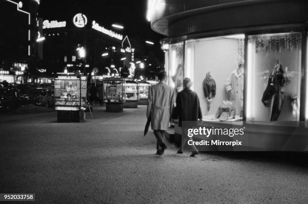 Scenes in West Berlin, West Germany showing daily life continuing as normal soon after the start of the construction of the Berlin Wall, 18th August...