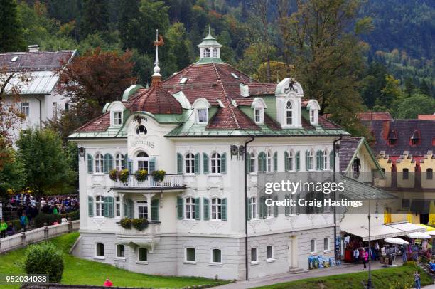 bavarian castle neuschwanstein germany - hohenschwangau stock pictures, royalty-free photos & images
