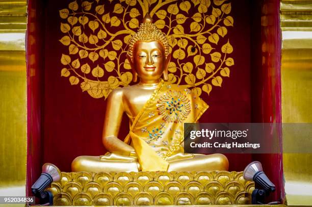 classic buddha statue thailand - buddha face stock-fotos und bilder