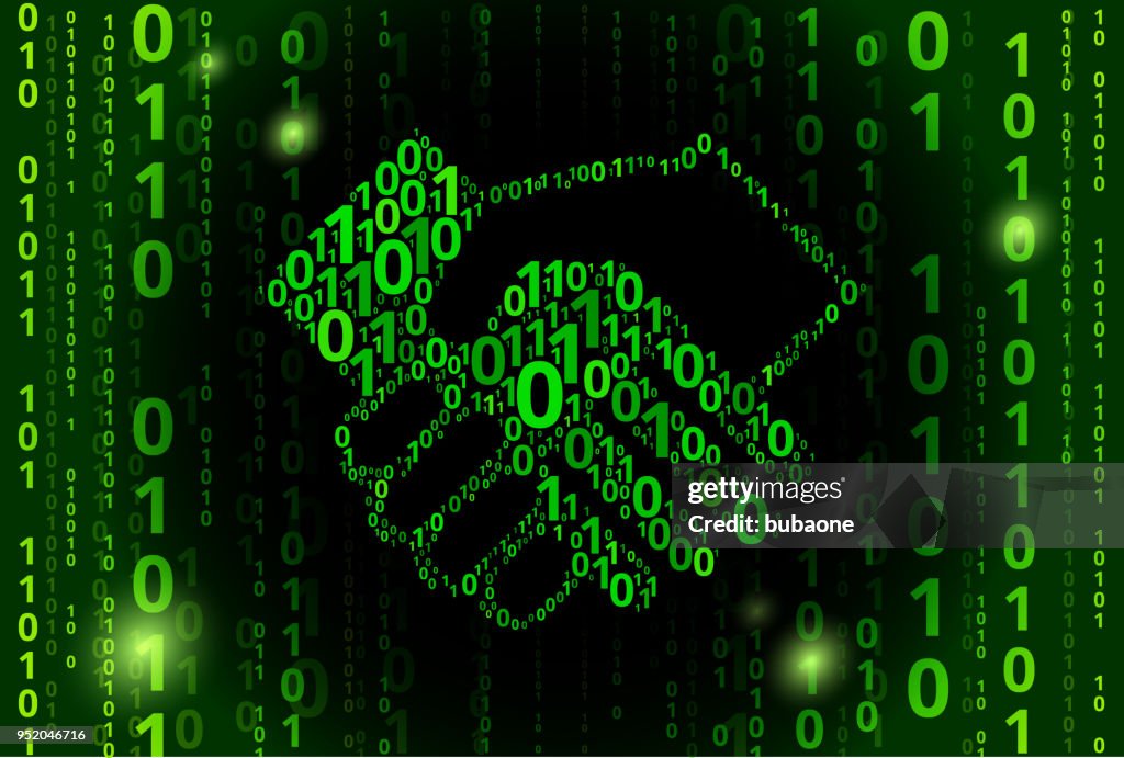 Handshake Binary Code Vector Pattern Background High-Res Vector Graphic ...
