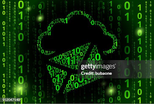 Letter Cloud Computing Binary Code Vector Pattern Background Letter Cloud Computing Binary Code Vector Pattern Background