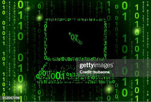 Laptop Computer Binary Code Vector Pattern Background Laptop Computer Binary Code Vector Pattern Background