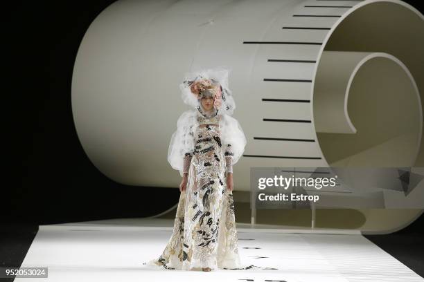 Atmosphere during the Yolan Cris show as part of the Barcelona Bridal Week 2018 on April 26, 2018 in Barcelona, Spain.