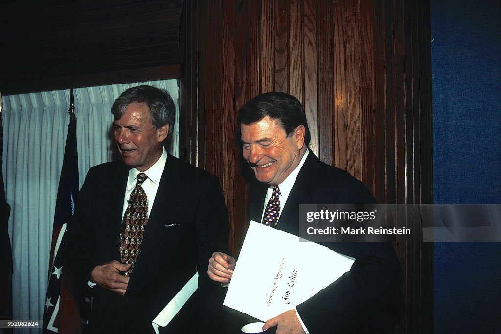 Brokaw And Lehrer At The National Press Club