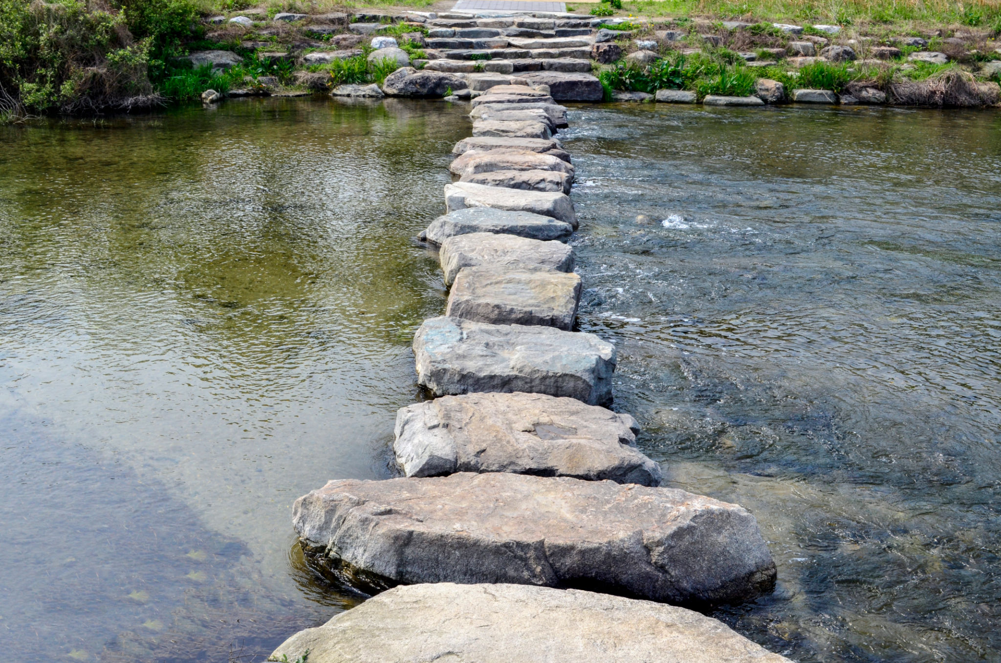 Stepping stones at the Bali, Indonesia Stepping stones at the Bali, Indonesia