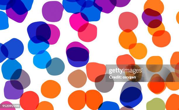 abstract spotted geometric pattern background. - pop art background stockfoto's en -beelden