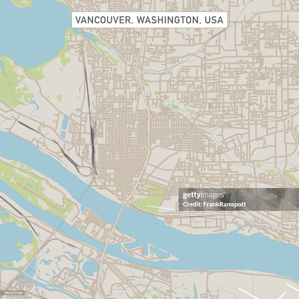 Stadt Stadtplan Vancouver Washington USA