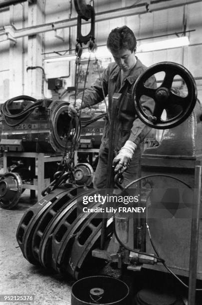 Usine ?Atelier Mécanique de Vitry? à Vitry-sur-Seine, en 1993, dans le Val-de-Marne,, France.