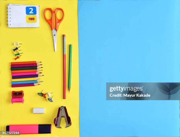 back to school concept - stationary stock pictures, royalty-free photos & images