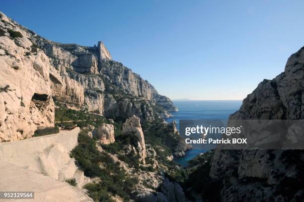 Calanque de Sugiton près de Marseille, France.