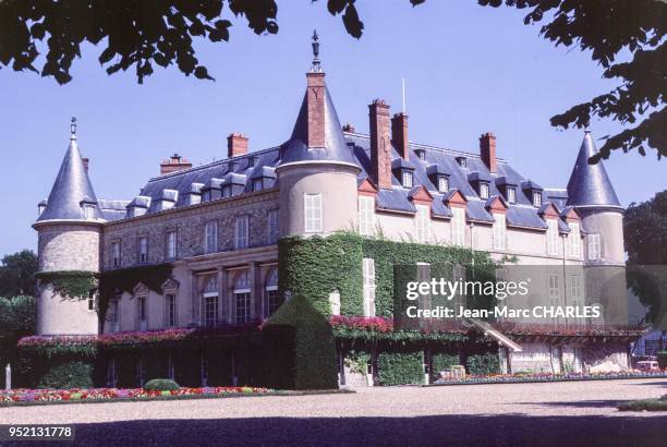 Le château de Rambouillet, en juillet 1983, dans les Yvelines, France.