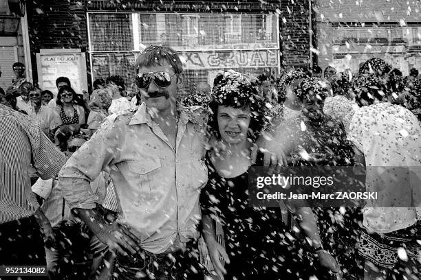 Pendant les Fêtes de Gayant, un évènement traditionnel datant du XVIe siècle, à Douai en France le 10 juillet 1994.