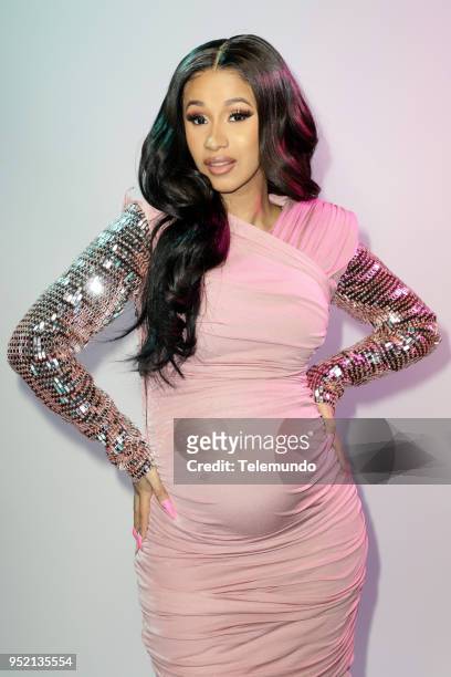 Pictured: Cardi B backstage at the Mandalay Bay Resort and Casino in Las Vegas, NV on April 26, 2018 --