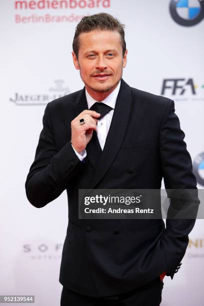 Roman Knizka attends the Lola - German Film Award red carpet at Messe Berlin on April 27, 2018 in Berlin, Germany.