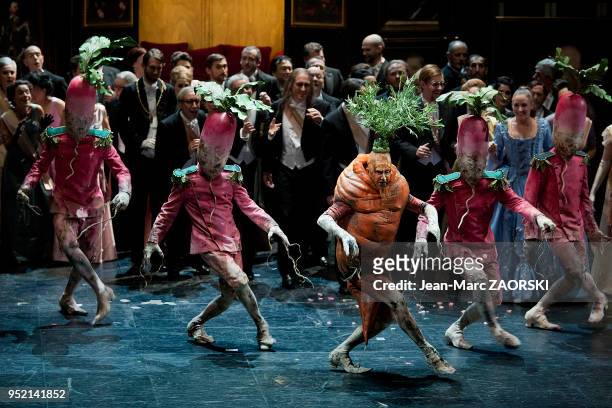 Christophe Mortagne dans « Le Roi Carotte » de Jacques Offenbach, l'opera-bouffe-féerie en trois actes d'après le liivret de Victorien Sardou tiré du...