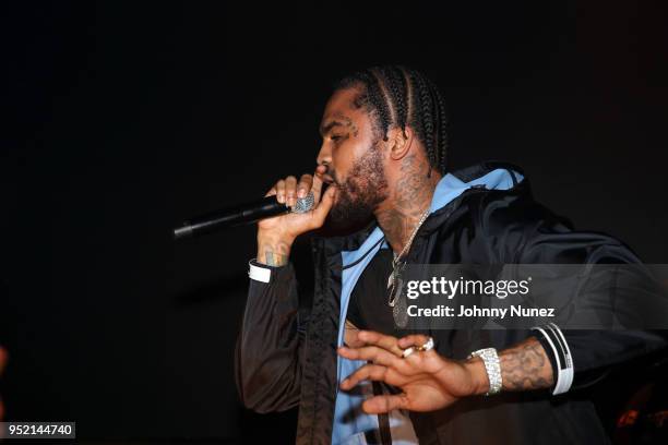 Dave East performs at G-Star & Macy's Host A Night With The Stars at Public Arts on April 26, 2018 in New York City.