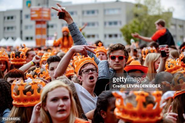 People celebrate King's day, in Breda, The Netherlands on April 27, 2018. / Netherlands OUT