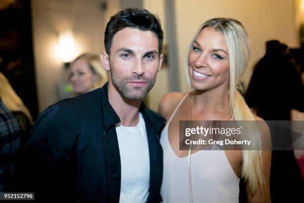 Erik Fellows and Tara Talkington attend The Bay's Pre-Emmy Red Carpet Celebration at 33 Taps Hollywood on April 26, 2018 in Los Angeles, California.