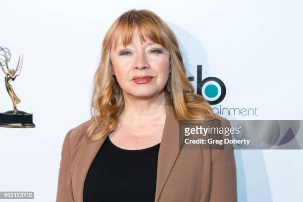 Andrea Evans attends The Bay's Pre-Emmy Red Carpet Celebration at 33 Taps Hollywood on April 26, 2018 in Los Angeles, California.