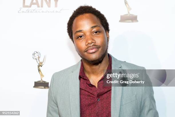 Leon Thomas attends The Bay's Pre-Emmy Red Carpet Celebration at 33 Taps Hollywood on April 26, 2018 in Los Angeles, California.