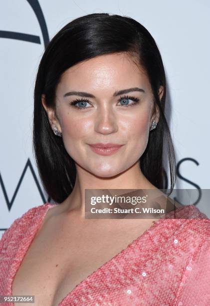 Alicia Agneson attends The Asian Awards 2018 held at London Hilton on April 27, 2018 in London, England.