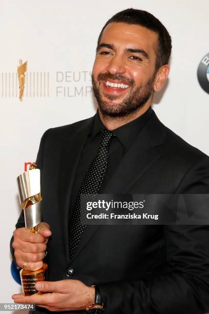 Winner Elyas M'Barek during the Lola - German Film Award winners board at Messe Berlin on April 27, 2018 in Berlin, Germany.