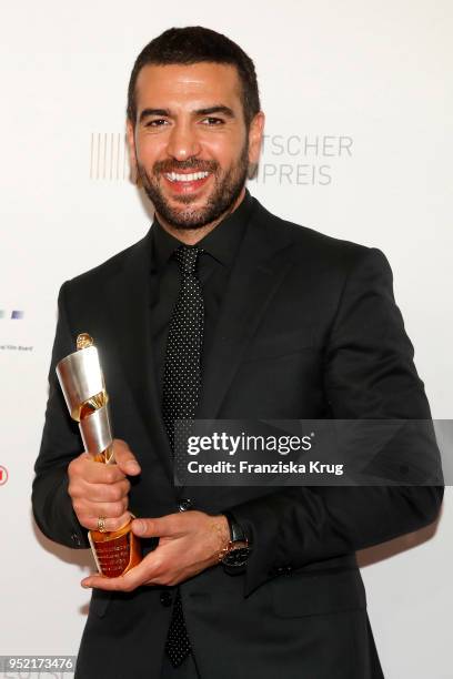 Winner Elyas M'Barek during the Lola - German Film Award winners board at Messe Berlin on April 27, 2018 in Berlin, Germany.