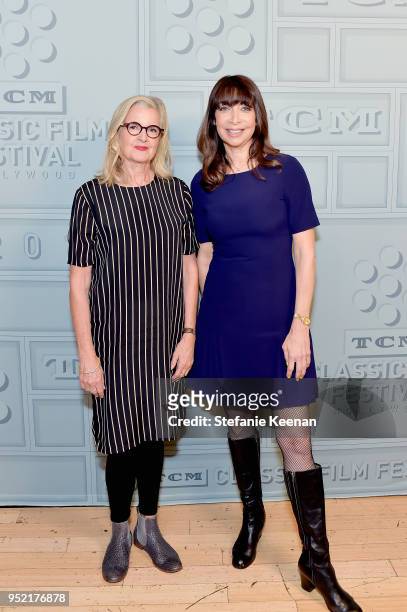 Director Gillian Armstrong and TCM host Illeana Douglas attend the screening of 'My Brilliant Career' during Day 2 of the 2018 TCM Classic Film...