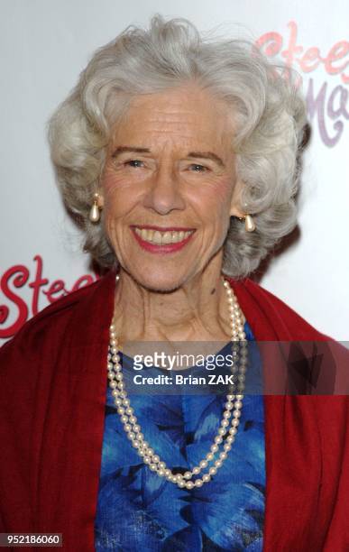 Frances Sternhagen attends the after party for the opening night of "Steel Magnolias" held at Tavern on the Green, New York City ZAK BRIAN.