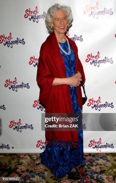 Frances Sternhagen attends the after party for the opening night of "Steel Magnolias" held at Tavern on the Green, New York City ZAK BRIAN.