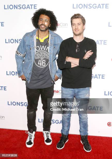 Daveed Diggs and Rafael Casal attend the 2018 CinemaCon - Lionsgate Presentation For 2018 Summer And Beyond held at The Colosseum at Caesars Palace...