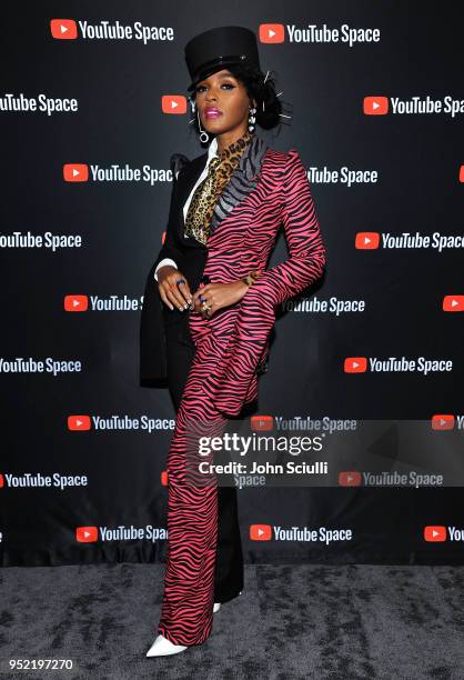 Janelle Monae attends the special screening presented by YouTube of "Dirty Computer: An Emotion Picture by Janelle Monae" at YouTube Space LA on...