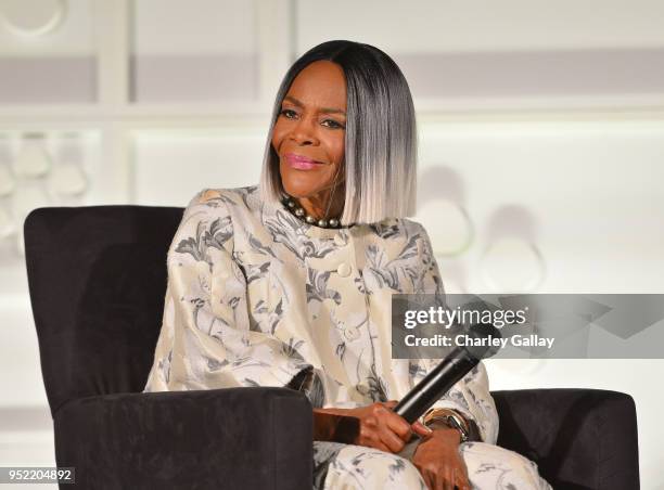 Actor Cicely Tyson speaks onstage at the screening of 'Sounder' during Day 2 of the 2018 TCM Classic Film Festival on April 27, 2018 in Hollywood,...