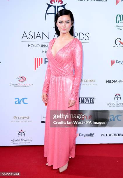Alicia Agneson attending the 8th Annual Asian Awards held at the Hilton Hotel, Park Lane, London.