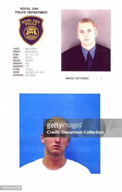 Marshall Mathers, III was arrested twice in June 2000 on gun charges in Michigan.