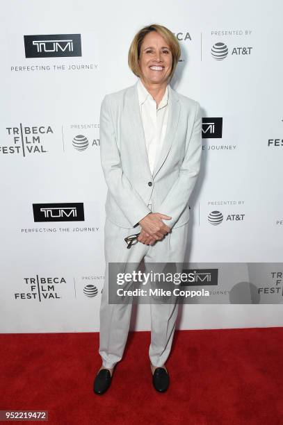 Mary Carillo attends "The Journey With Sarah Jessica Parker" during the 2018 Tribeca Film Festival at Spring Studios on April 27, 2018 in New York...