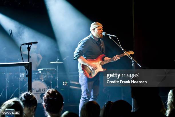 British singer Tom Walker performs live on stage during a concert at the Festsaal Kreuzberg on April 27, 2018 in Berlin, Germany.