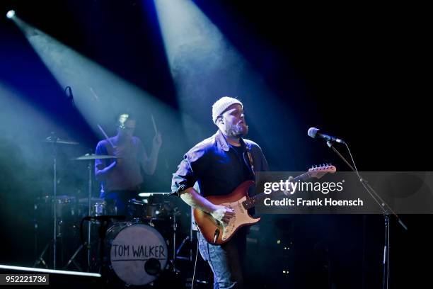 British singer Tom Walker performs live on stage during a concert at the Festsaal Kreuzberg on April 27, 2018 in Berlin, Germany.